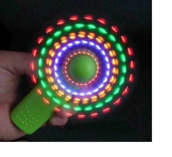 Matrix Mini Fan with 32 Different Flashing Color Patterns - Image 3 of 3
