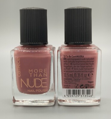 2x Catrice: MORE THAN NUDE Nail Polish/Nagellack -13 To be ContiNUDEd- 2x 10,5ml