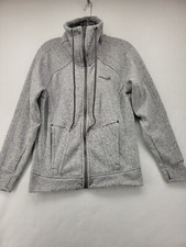 AVALANCHE WOMENS ACTIVEWEAR JACKET GRAY MEDIUM M FULL ZIP LADIES LOGO