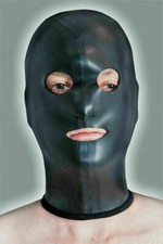 Glatthaut Neopren Maske mit Mund- & Augenöffnung Gesichtsschutz-Mask handmade