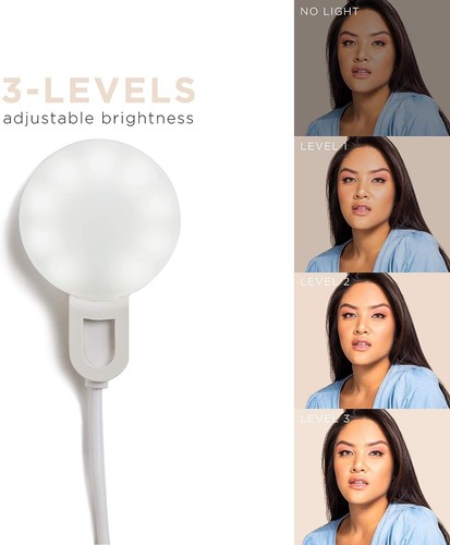 Selfie Mini Rechargeable Selfie Ring Light for Mobile Phone or Laptop 3 - Picture 4 of 9