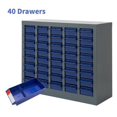 40 Drawers Parts Cabinet, Bolt & Nut Storage, Hardware Tool Organization Shelves