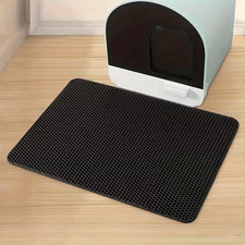 Basura para gatos de doble capa, antideslizante y lavable