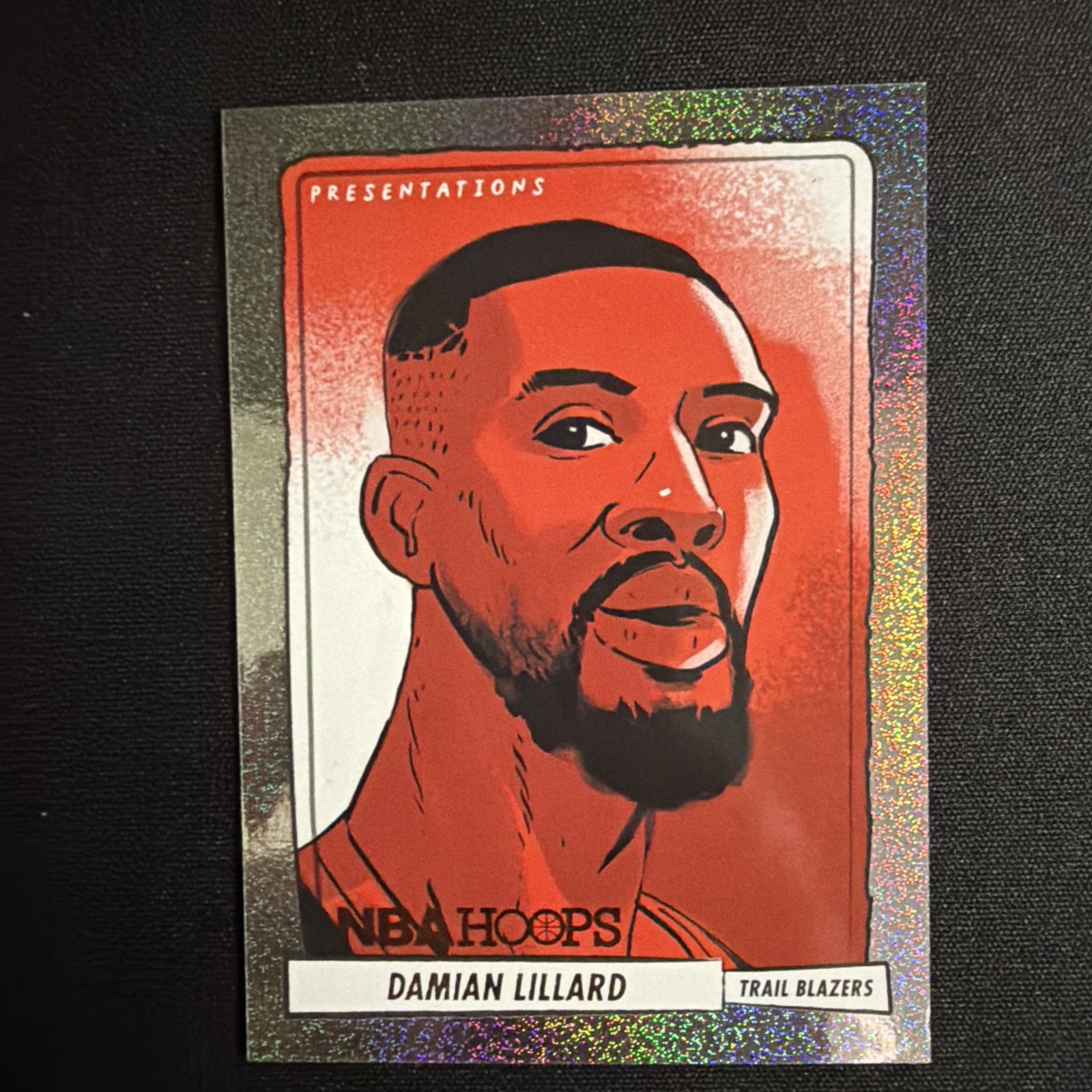 2023-24 NBA Hoops Damian Lillard #10 Presentations SSP Case Hit Trail Blazers
