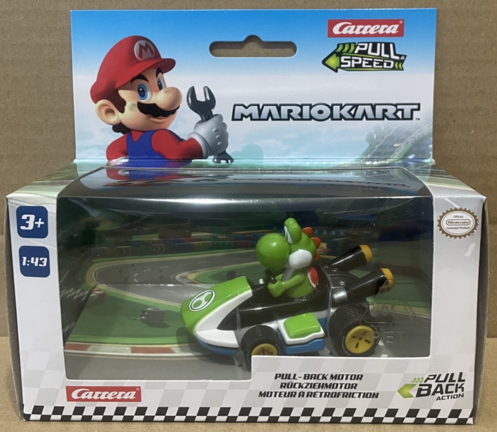 CARRERA MARIO KART DRAGON LUIGI PULL BACK AND GO RACER CAR NEW TOY / free P&P