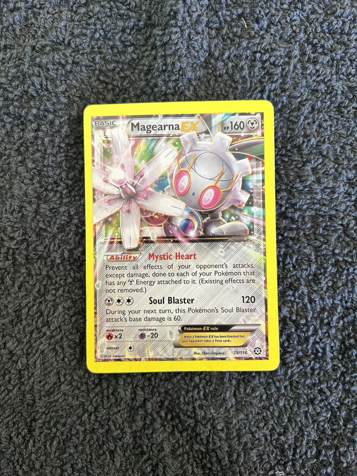Pokemon TCG - Magearna EX #75/114 Ultra Rare XY - Steam Siege NM