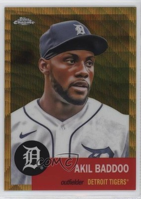 2022 Topps Chrome Platinum Anniversary Gold Wave Refractor 2/50 Akil Baddoo 11o2