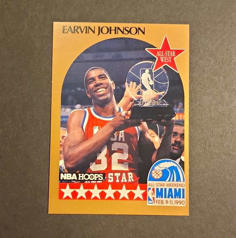 NBA Hoops: Star Earvin Johnson Los Angeles Lakers All-Star Weekend 1990 #18