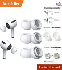 3 Pairs Replacement Ear Tips for Airpods Pro and 2nd Generation with Noise Re...