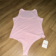 NANJII Women's Pink One-Piece Bodysuit Size L Regular Solid Wireless