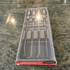 Snap On Sglasa204cdt 4 Pc Long Soft Grip Pick Set In Dark Titanium Sealed New