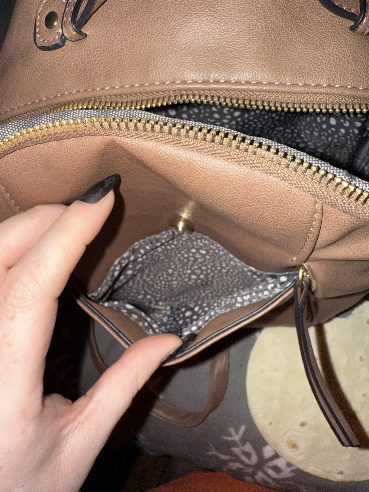 Brown Convertible Mini Backpack - image 5