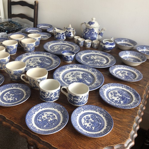China Azul y Blanco De Colección - Patrón Sauce - Paquete, Gran Lote de Trabajo Varios Fabricantes - Imagen 23 de 24