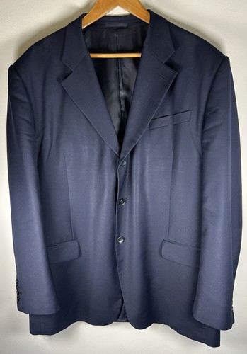Armani Collezioni, Vintage Giorgio Armani Le Collezioni Mens Blazer Size 56 Navy Wool Made in Italy