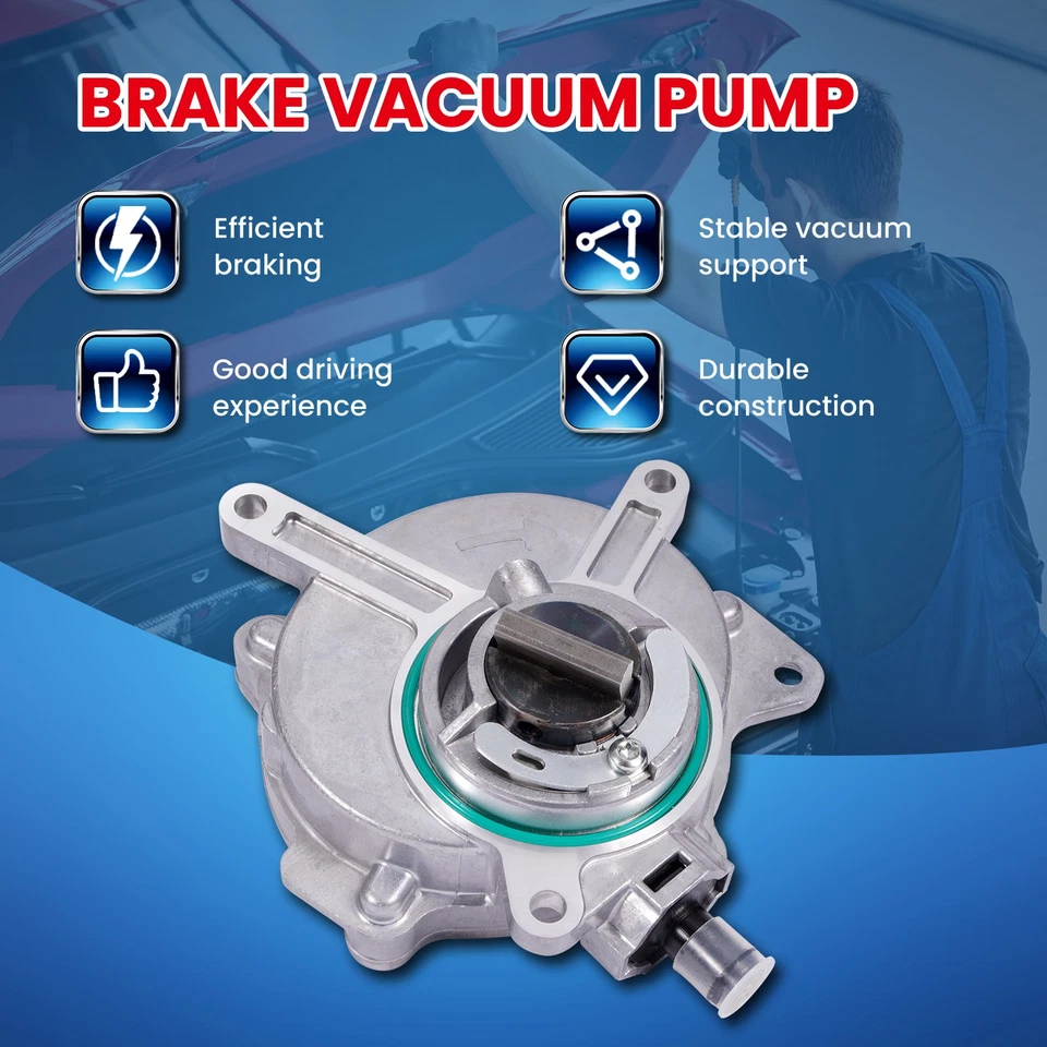 Bomba de vacío de freno para Volkswagen Golf R Jetta GTI Passat Audi A3 A4 TT Quattro Foto 3 de 4