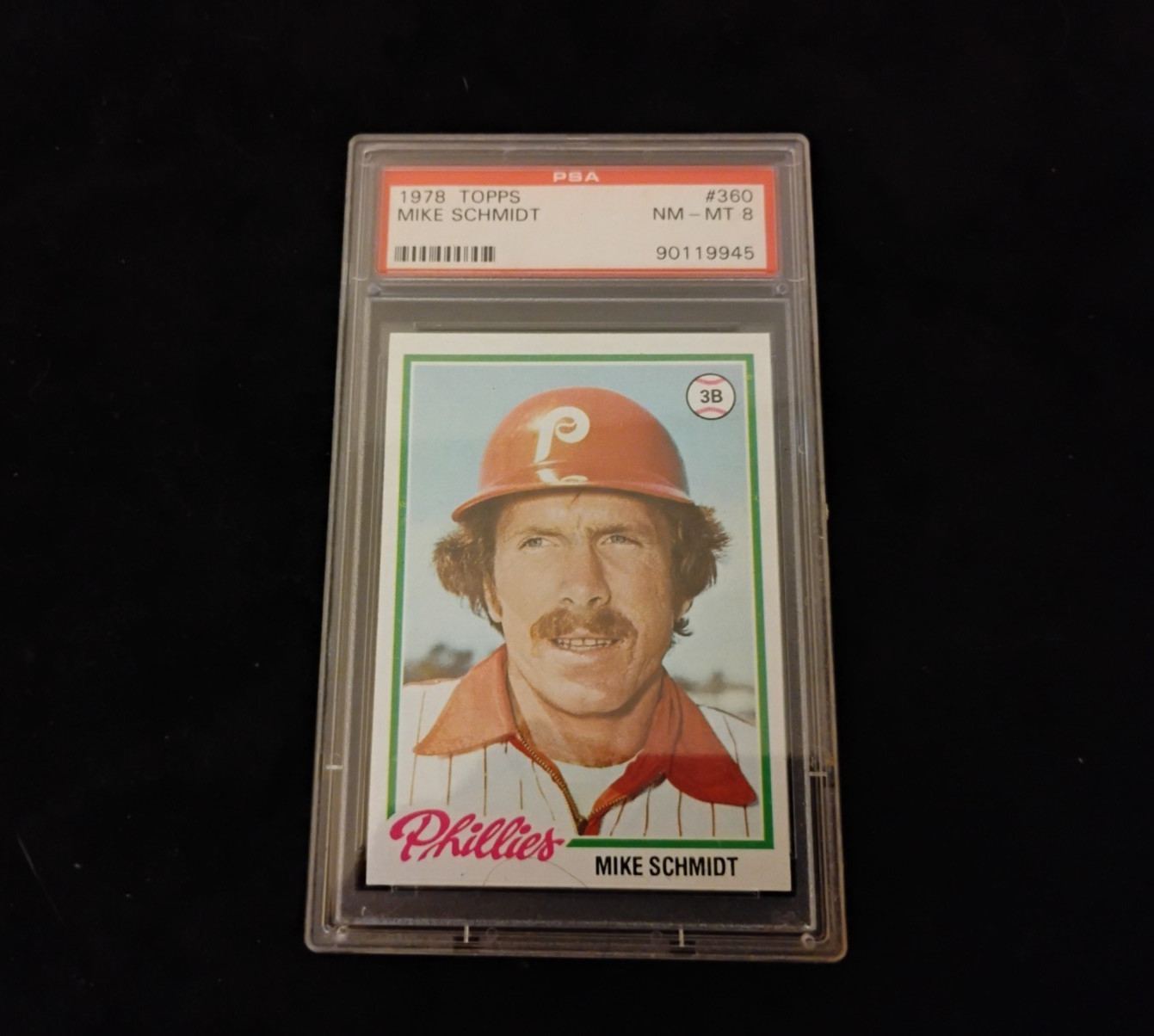 MIKE SCHMIDT 1978 TOPPS BASEBALL CARD #360 PSA 8 NM-MT GRADED HOF PHILLIES