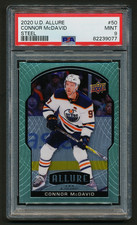 Connor McDavid 2020-21 Upper Deck Allure Steel SSP #50 PSA 9 MINT - POP 2