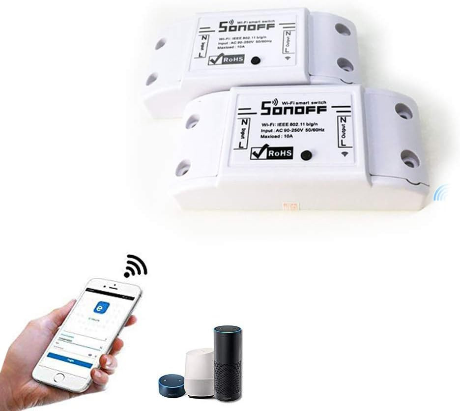 Smart Wifi 2 Pezzi Interruttore Telecomando Wireless, Compatibile Con Ios E Andr