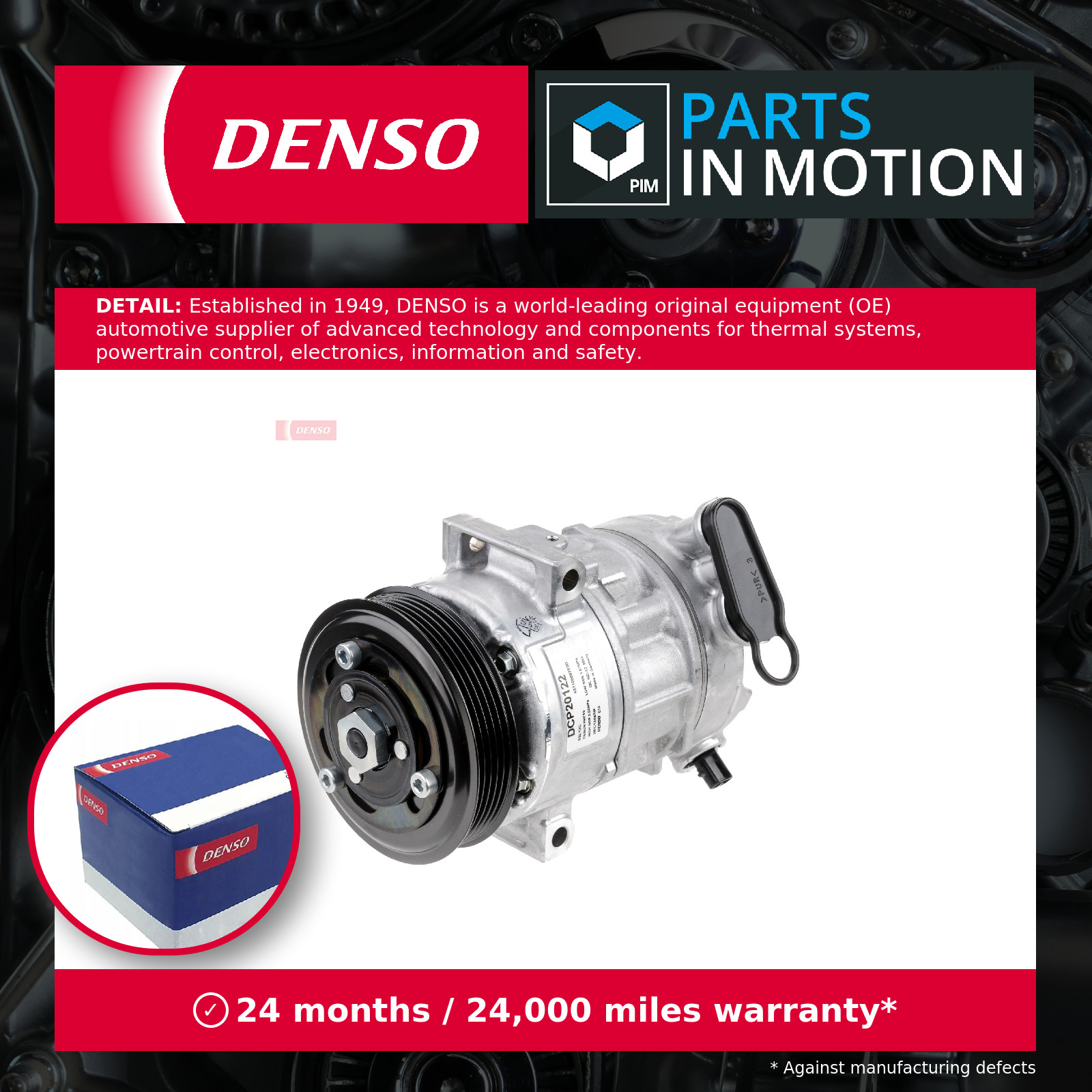 COMPRESSOR AIR CONDITIONING DCP20122 FOR OPEL B14NEH/14NEJ D14NEH/14NEJ 1.4L - Image 8