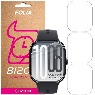 3x Schutzfolie für Vivo Watch GT 2 Bizon Displayschutzfolie Folie Film