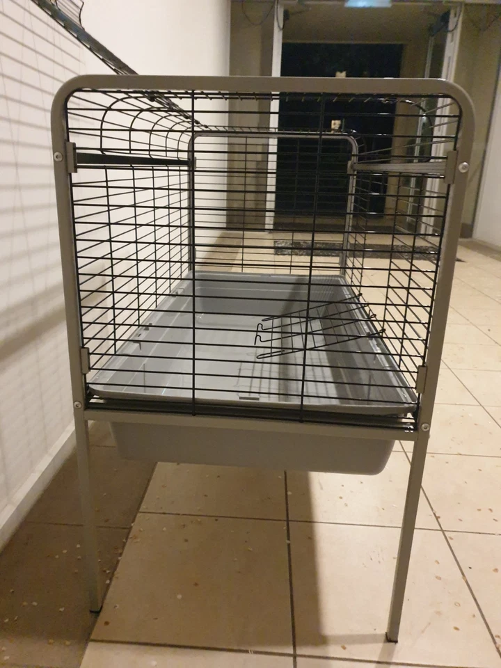 i.Pet Rabbit Bunny Guinea Pig Home Hutch Cage with Stand - 100cm - image 3 of 3