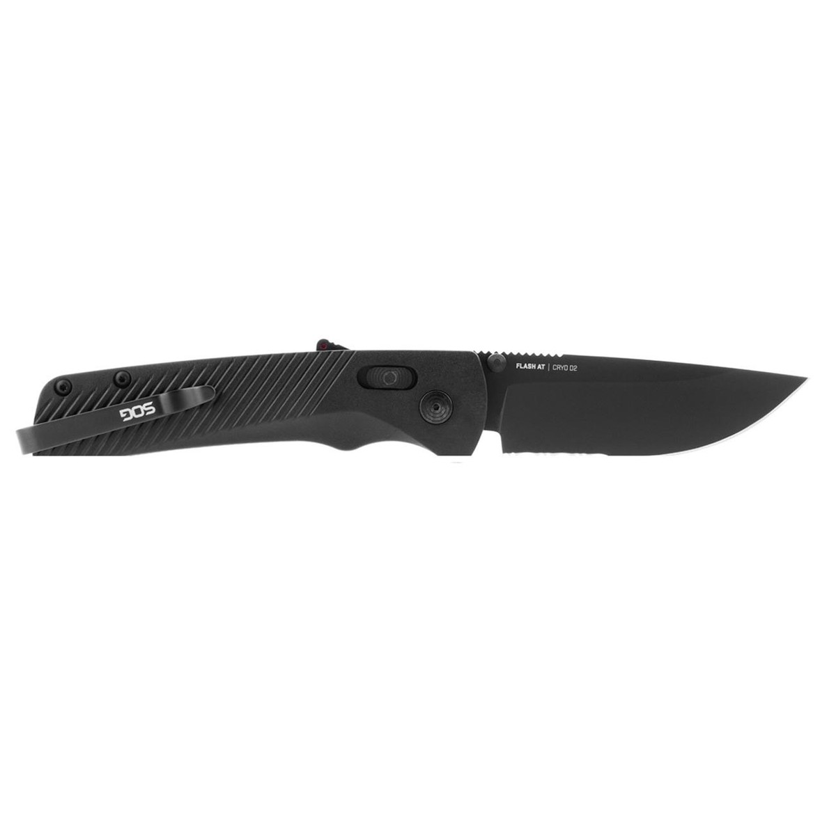 SOG Flash AT Blackout Assisted Folding Knife (11-18-02-41) for