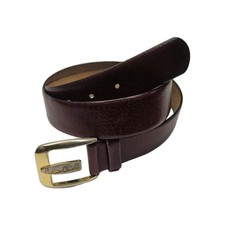 Pierre Cardin Leather Belt Vintage Spain Logo Buckle Size 36 Mens Belt