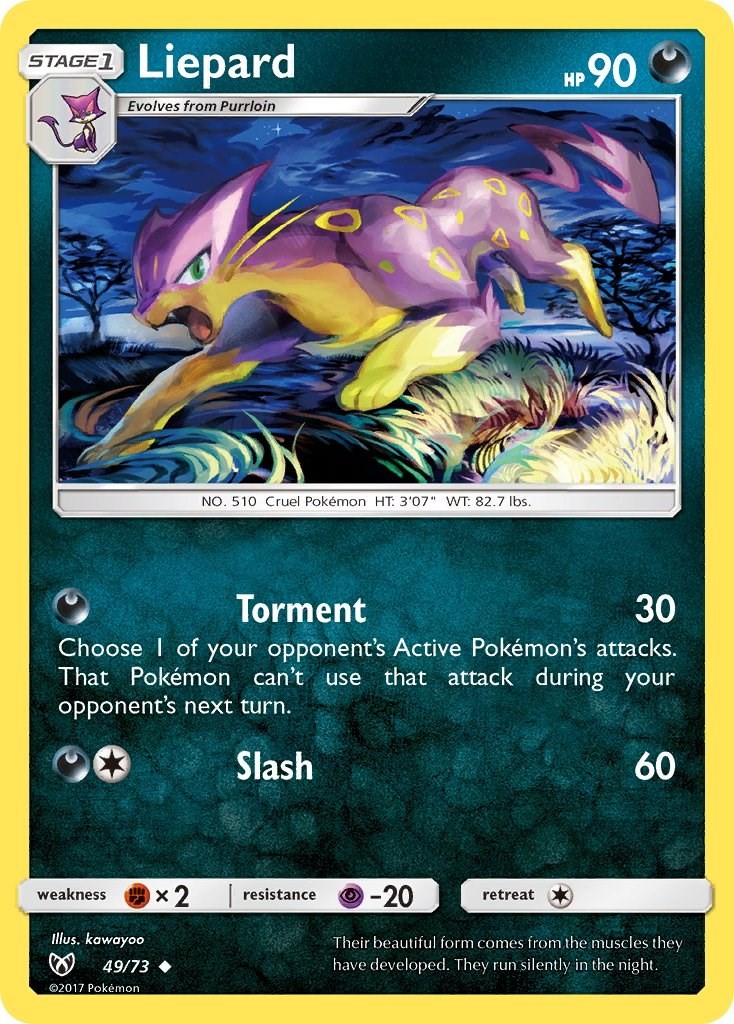 Liepard - [SHL - 49/73] - Reverse Holofoil - Uncommon - Pokemon - EN