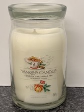 Image of Yankee Candle London Christmas Tea 2 Wick Jar Candle FREE POST