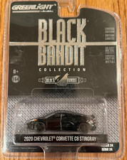 Greenlight Black Bandit 2020 CHEVROLET CORVETTE C8 STINGRAY 1:64 Diecast - NEW