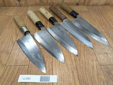 Japanese Chef's Kitchen Knife Set 5 Piece DEBA SANTOKU from Japan LL563