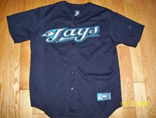 Toronto Blue Jays Vintage Black Jose Bautista Baseball Jersey Size Large
