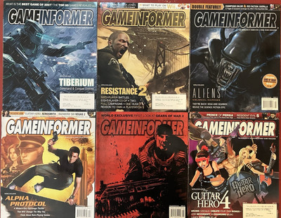 Game Informer Video Game Magazine Lot, 2008, 12 Issues, 177-188