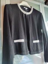 Rio & Rian TK Maxx Strick-Jacke zum Kleid Perlen-Deko schwarz 40/42 S/M/L neu