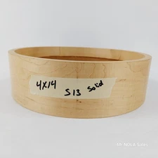 Vintage 4x14 Solid Maple Single Ply Unibody Reinforced Snare Drum Shell