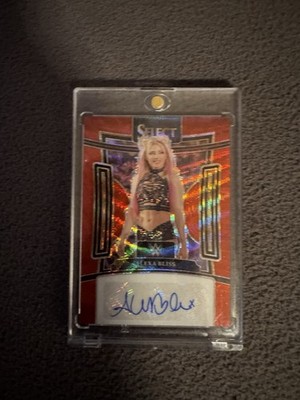 Alexa Bliss Auto 2024 Panini Select WWE Red Wave Prizm 