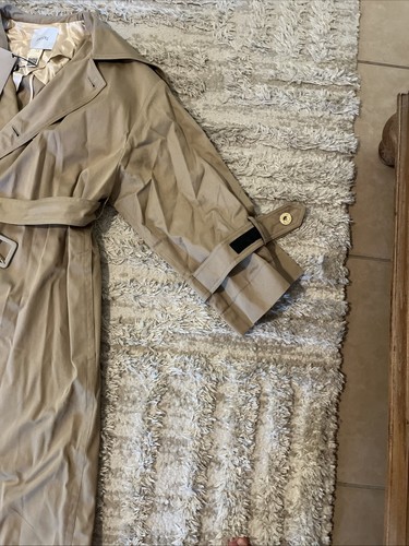 NWT Patou Beige Signature Trench Coat Size Small - Picture 7 of 9