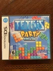 Nintendo DS Tetris Party Deluxe Game Authentic Game Cartridge, Case And Manual