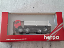 Mercedes Lkw, 4-Achs Kipper, rot, 1:87, Herpa, OVP, Art.: 140683