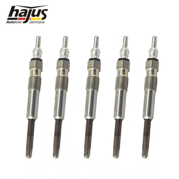 hajus 5X GlüHkerze GlüHstift Audi A2 A3 A4 A6 Ford Seat Skoda VW Golf Polo T5-image