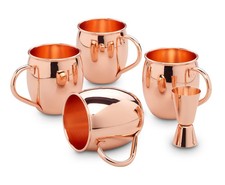 ECHTWERK Moscow Mule Kupferbecher 5tlg Edelstahl Kupferbecher Messbecher B-Ware