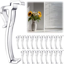 2.5IN Valance Clip, 20PCS Clear Blind Clips, Premium Plastic Hidden Valance Clip