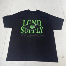 LGND Supply Co Black For Legends Only Graphic Short Sleeve T Shirt Mens Size XL 