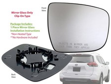 Non-Heated Mirror Glass for Frontier Pathfinder Murano Rogue Passenger Side
