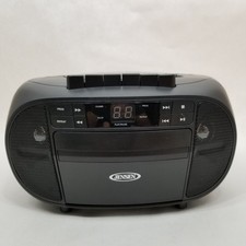 Jensen CD-550 Portable AM/FM Stereo Receiver Boombox CD Player Cassette