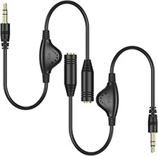 Inline Volume Sound Control Adapter Cable Aux Extension For 3.5MM Headphone