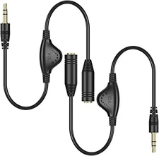 Inline Volume Sound Control Adapter Cable Aux Extension For 3.5MM Headphone