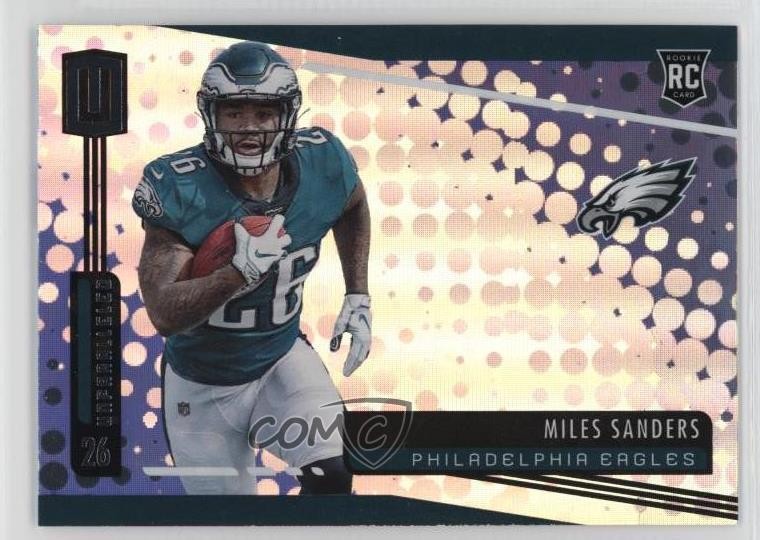 2019 Panini Unparalleled Rookie Miles Sanders #247 Rookie RC 0w6