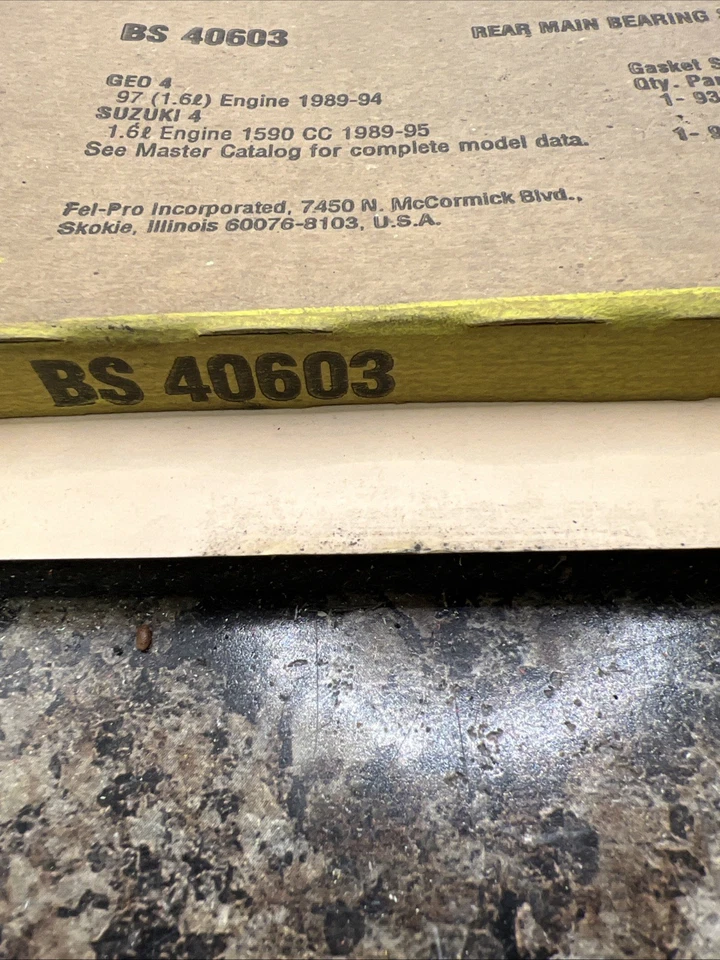 ¡Kit de sellado de cigüeñal Fel-Pro BS40603! ¡Envío gratis! Foto 2 de 3