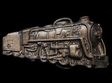 ID21134 VINTAGE 1970s CUT-OUT LOCOMOTIVE TRAIN ENGINE RAILROAD BUCKLE